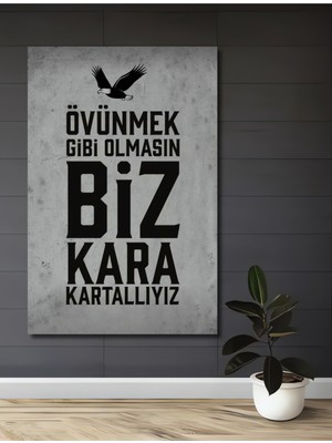 Teona Ahşap Övünmek Gibi Olmasın Biz Kara Kartallıyız Ahşap Mdf Dekoratif Tablo Dikdörtgen Tablo