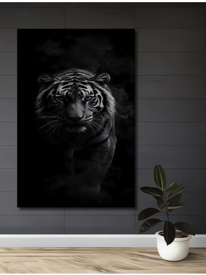 Teona Ahşap Güçlü Kaplan Ahşap Mdf Dekoratif Ev/işyeri Duvar Tablo Dikdörtgen Ev/işyeri Duvar Tablo