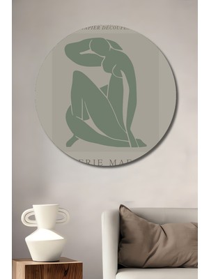 Teona Ahşap Matisse Dekoratif Ahşap Mdf Ev/işyeri Duvar Tablo Yuvarlak Ev/işyeri Duvar Tablo