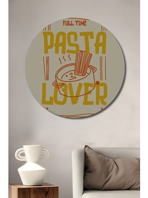 Teona Ahşap Full Time Pasta Tutkunu Dekoratif Ahşap Mdf Ev/işyeri Duvar Tablo Yuvarlak Ev/işyeri Duvar Tablo