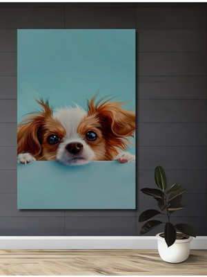 Teona Ahşap Sevimli Köpek Dekoratif Ahşap Mdf Ev/işyeri Duvar Tablo Dikdörtgen Ev/işyeri Duvar Tablo