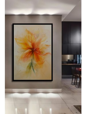 Teona Ahşap Çerçeve Görünümlü Büyülü Çiçek Dekoratif Ahşap Mdf Ev Duvar Tablo Dikdörtgen Ev Duvar Tablo