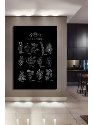 Teona Ahşap Çerçeve Görünümlü Bitki Bahçesi Ahşap Mdf Dekoratif Ev Duvar Tablo Dikdörtgen Ev Duvar Tablo