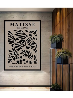 Teona Ahşap Çerçeve Görünümlü Matisse Ahşap Mdf Dekoratif Işyeri Duvar Tablo Dikdörtgen Işyeri Duvar Tablo