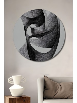 Teona Ahşap Soyut Sanat Gösteri Ahşap Mdf Dekoratif Ev/işyeri Duvar Tablo Yuvarlak Ev/işyeri Duvar Tablo