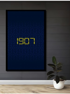 Teona Ahşap Çerçeve Görünümlü 1807 Dijital Ahşap Mdf Dekoratif Ev Duvar Tablo Dikdörtgen Ev Duvar Tablo