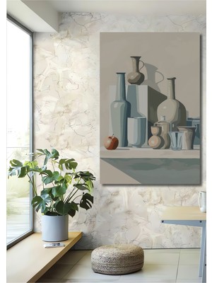 Teona Ahşap Modern Natürmort Ahşap Mdf Dekoratif Ev/işyeri Duvar Tablo Dikdörtgen Ev/işyeri Duvar Tablo