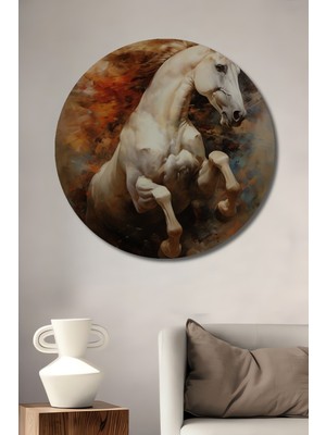 Teona Ahşap Özgürlük Rüzgarı Dekoratif Ahşap Mdf Ev/işyeri Duvar Tablo Yuvarlak Ev/işyeri Duvar Tablo