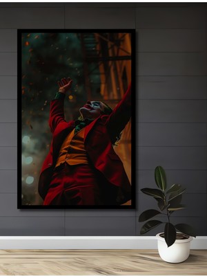 Teona Ahşap Çerçeve Görünümlü Joker Dekoratif Ahşap Mdf Ev/işyeri Duvar Tablo Dikdörtgen Ev/işyeri Duvar Tablo