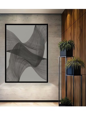 Teona Ahşap Dekoratif Ahşap Dikdörtgen Tablo Dalgaların Dansı Çerçeve Görünümlü