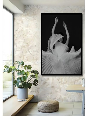 Teona Ahşap Dekoratif Ahşap Dikdörtgen Tablo Beyaz Zerafet Çerçeve Görünümlü