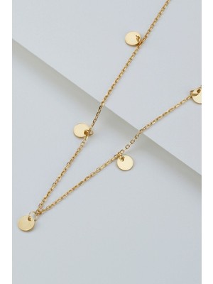 Famira 925 Ayar Gümüş Pullu Kolye