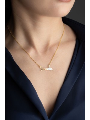 Famira 925 Ayar Gümüş Isimli Kuğu Kolye