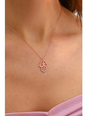 Famira 925 Ayar Gümüş Fatmanın Eli Kolye