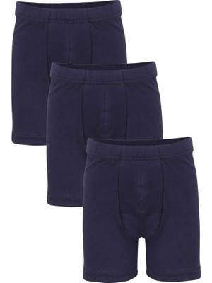 Çamaşır Kenti Erkek Çocuk 3'lü Lacivert Boxer