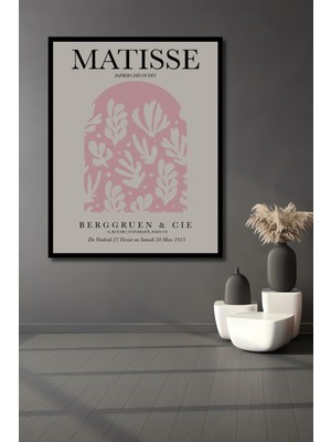 Teona Ahşap Dekoratif Ahşap Dikdörtgen Tablo Matisse Afişi Çerçeve Görünümlü