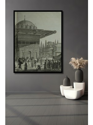 Teona Ahşap Dekoratif Ahşap Dikdörtgen Tablo Osmanlı Çeşmesi Çerçeve Görünümlü