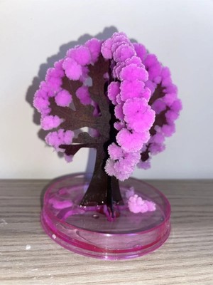 Sihirli Sakura Kristal Şans Kiraz Çiçeği Dekoru 90X80MM Dekoratif Çiçek Ağacı