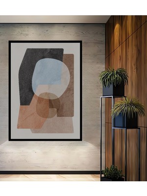 Teona Ahşap Dekoratif Ahşap Dikdörtgen Tablo Renklerin Dansı Çerçeve Görünümlü