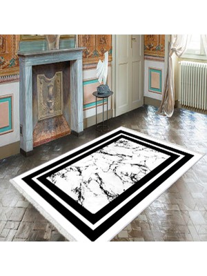 Bazaar Forum Pamuk Taban Dijital Baskı Kaymaz Tüy Dökmeyen Makinada Yıkanabilir Salon Halısı Mutfak Halısı