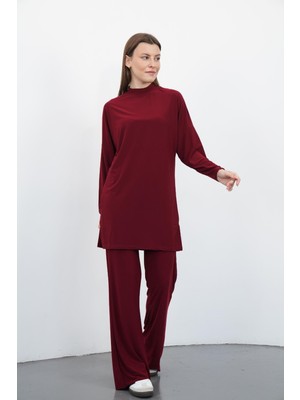 Sandy Pantolon&tunik Takım-Bordo
