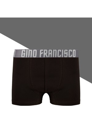 Gino Francisco Erkek Boxer Pamuklu Gri Mood Collection Tekli Paket
