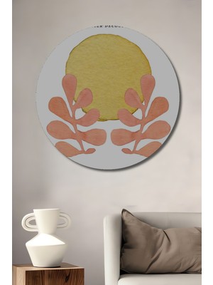 Teona Ahşap Dekoratif Ahşap Yuvarlak Tablo Matisse Desenleri