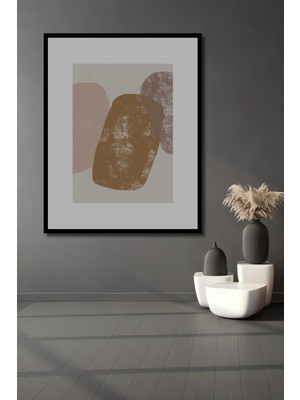 Teona Ahşap Dekoratif Ahşap Dikdörtgen Tablo Renkli Dokular Çerçeve Görünümlü