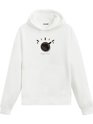 Colermi Power Full Kahve Göstergesi Baskılı Hoodie