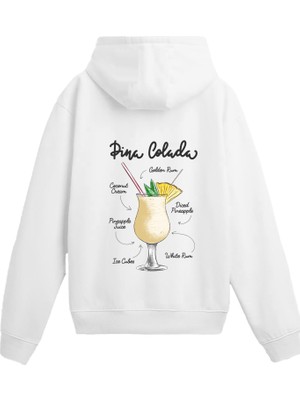 Colermi Pina Colada Sırt Baskılı Hoodie