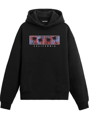 Colermi California Palm Baskılı Hoodie