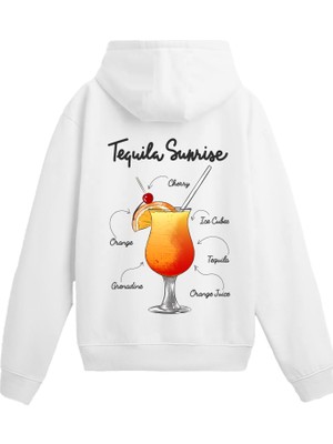 Colermi Tequila Sunrise Sırt Baskılı Hoodie