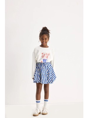 Marvy Kids Marvy Finn Çıtır Çiçek Desenli Balon Etek