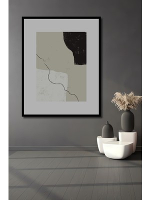 Teona Ahşap Dekoratif Ahşap Dikdörtgen Tablo Modern Minimalizm Çerçeve Görünümlü