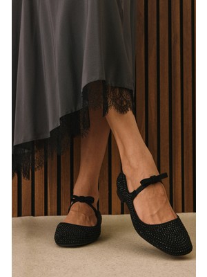 Ziya, Kadın Hakiki Deri Babet 1531050Z25150444Y Siyah