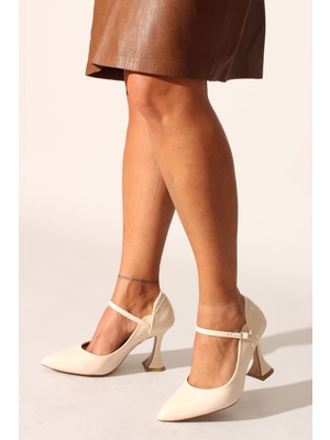 İdil Idil   Ten Kırışık Rugan Kadın Topuklu