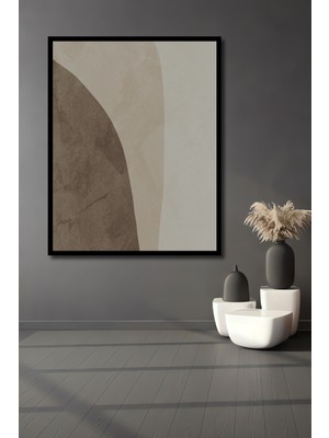 Teona Ahşap Dekoratif Ahşap Dikdörtgen Tablo Minimalist Geometri Çerçeve Görünümlü