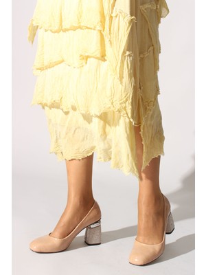 İdil Idil   Bej Rugan Kroko Kadın Klasik