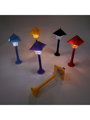 Teraryum Dekorasyon Bahçe Sokak Lambası -2 Renk Yanan Işıklı Obje