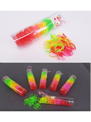 150 Adet Renkli Rainbow Lastik Toka Cimcime Tokası