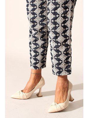 İdil Idil   Ten Kırışık Rugan Kadın Topuklu