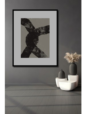 Teona Ahşap Dekoratif Ahşap Dikdörtgen Tablo Kesişen Yollar Çerçeve Görünümlü