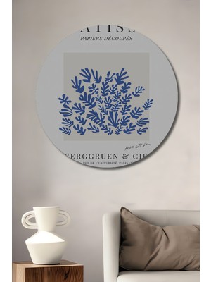 Teona Ahşap Dekoratif Ahşap Yuvarlak Tablo Matisse Papercut