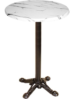 Dockers Bistro Döküm Masa (Çipa Werzalit Yuvarlak Q 70CM)  - Afyon Mermer