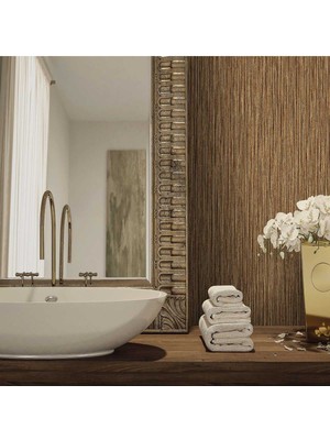 Adawall| Minimalist Dokulu Duvar Kağıdı (5801-5 : Kahverengi)