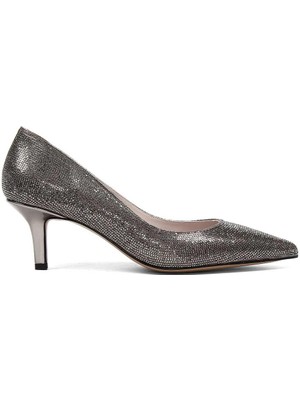 Celal Gültekin Kadın Platin Taşlı İnce Topuklu Stiletto