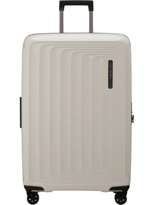 Samsonite Bej Spinner Nuon Körüklü 4 Tekerlekli 75 cm Büyük Boy Valiz
