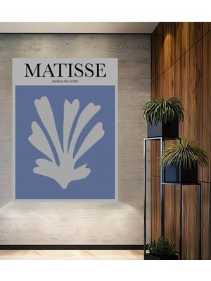 Teona Ahşap Dekoratif Ahşap Dikdörtgen Tablo Matisse Papiers Decoupes