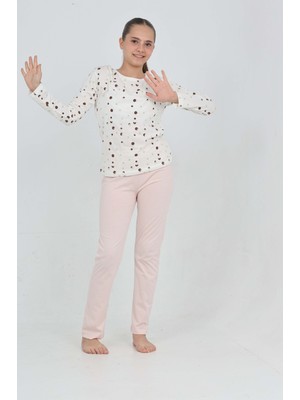 Toontoy Kız Çocuk Karma Baskılı Pijama Takım
