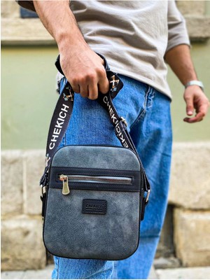 Nil Avm CH102 - Stealht Kare Erkek Çanta Sıyah/antrasıt